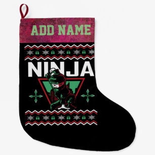 Meia De Natal Grande Ninja Ugly Christmas Sweater