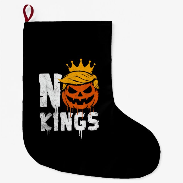 Meia De Natal Grande No Kings Halloween (Frente)