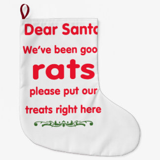 Meia De Natal Grande nós fomos bons ratos