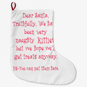 Meia De Natal Grande Nós gatinhos impertinentes
