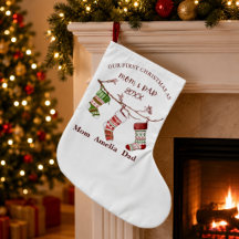 Nosso Primeiro Natal como Mamãe e Papai Personaliz