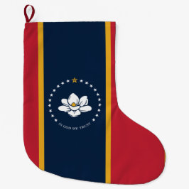 Meia De Natal Grande Nova bandeira do Mississípi