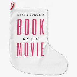 Meia De Natal Grande Nunca julgue um livro por ele É um filme