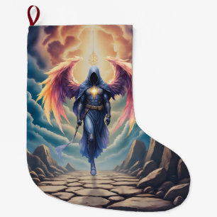 Meia De Natal Grande O Guardião Místico da Esperança