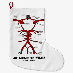 Meia De Natal Grande O Meu Círculo De Willis - Circulação Anatômica