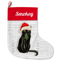 O nome de Cat é Black Bombay Cat Natal