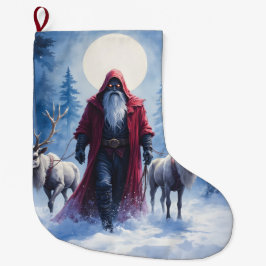Meia De Natal Grande O Rei do Inverno Chega. 