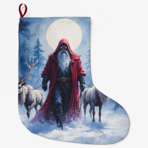 Meia De Natal Grande O Rei do Inverno Chega. 