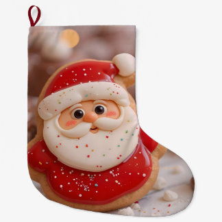 Meia De Natal Grande olá querido Papai Noel