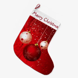 Meia De Natal Grande Ornamentos