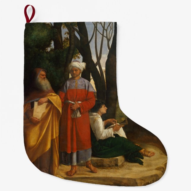 Meia De Natal Grande Os Três Filósofos (Sábios) (de Giorgione) (Frente)