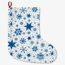 Padrão de Floco de Neve Azul