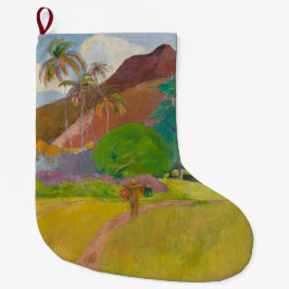 Meia De Natal Grande Paisagem taitiana (por Paul Gaugin)