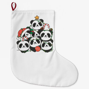 Meia De Natal Grande Panda Natal Árvore Engraçado Natal Animal Natal