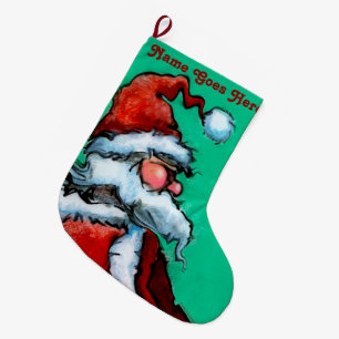Meia De Natal Grande Papai Noel