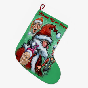 Meia De Natal Grande Papai Noel