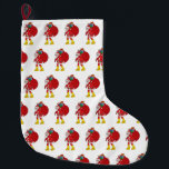 Meia De Natal Grande Papai Noel Vestindo Big Yellow Boots<br><div class="desc">Papai Noel vestindo botas amarelas gigantes para se sentir na moda e confortável para entregar presentes no Natal. Aproveite este produto divertido.</div>