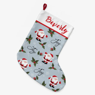 Meia De Natal Grande Papais noeis Alegrem Grande Estoque de Natal