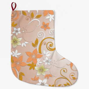 Meia De Natal Grande Papel de parede de flores 8