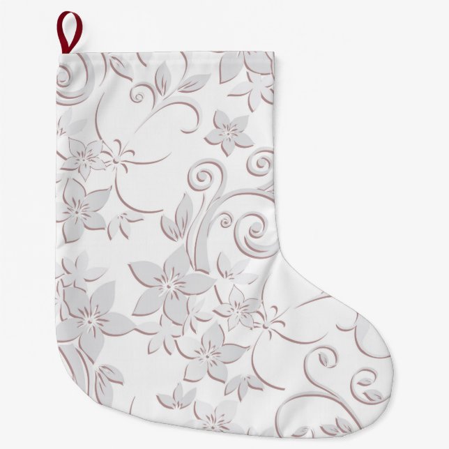 Meia De Natal Grande Papel de parede para flores 1 (Frente)