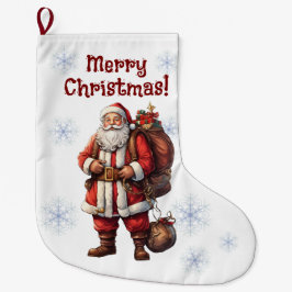 Meia De Natal Grande Parada de Natal do Papai Noel personalizável