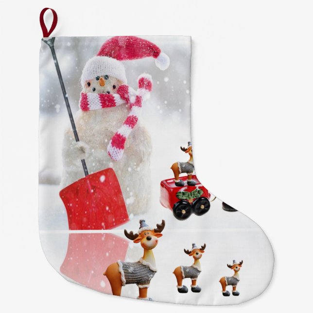 Meia De Natal Grande Parada de Natal, Snowman (Frente)