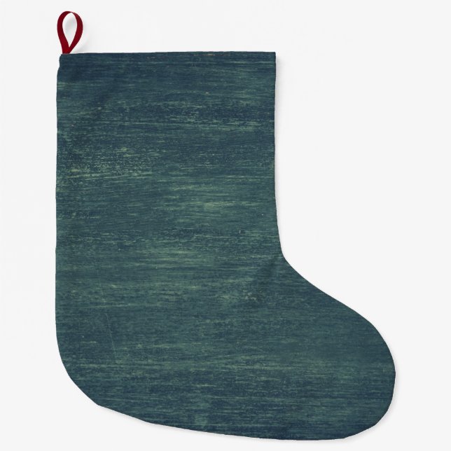 Meia De Natal Grande Parede Verde Escuro (Frente)
