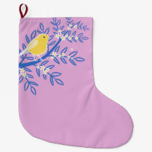 Pássaro Amarelo Ilustrado em um Fundo Rosa