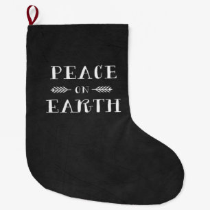 Meia De Natal Grande Paz na Terra natalícia