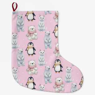 Meia De Natal Grande Pinguim-Pinguim do moderno Trendy Bear Pinguim-Inv