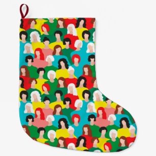 Meia De Natal Grande Poder feminino