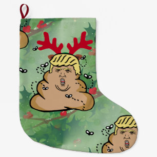 Meia De Natal Grande poop rendeer donald trump stock