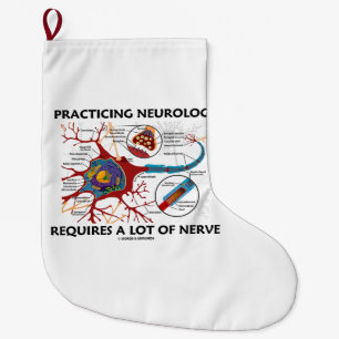 Meia De Natal Grande Praticar Neurologia Requer Muito Geek Nervoso