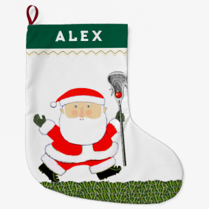 Meia De Natal Grande Presente de Feriado de Lacrosse