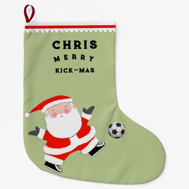 Meia De Natal Grande Presente de Férias de Futebol (Frente)