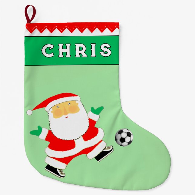 Meia De Natal Grande Presente de Férias de Futebol (Frente)