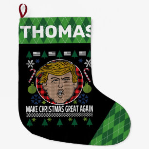 Meia De Natal Grande Presidente Trump faz Excelente de Natal novamente