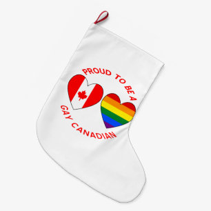Meia De Natal Grande Proud To Be A Gay Canadian.