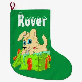Meia De Natal Grande Puppy Natal