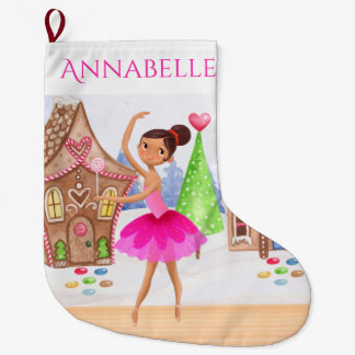 Meia De Natal Grande Quebra-cabeça de Balé de ameixa de açúcar personal