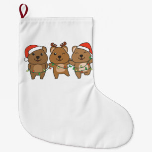 Meia De Natal Grande Quokas de Natal de Quokas