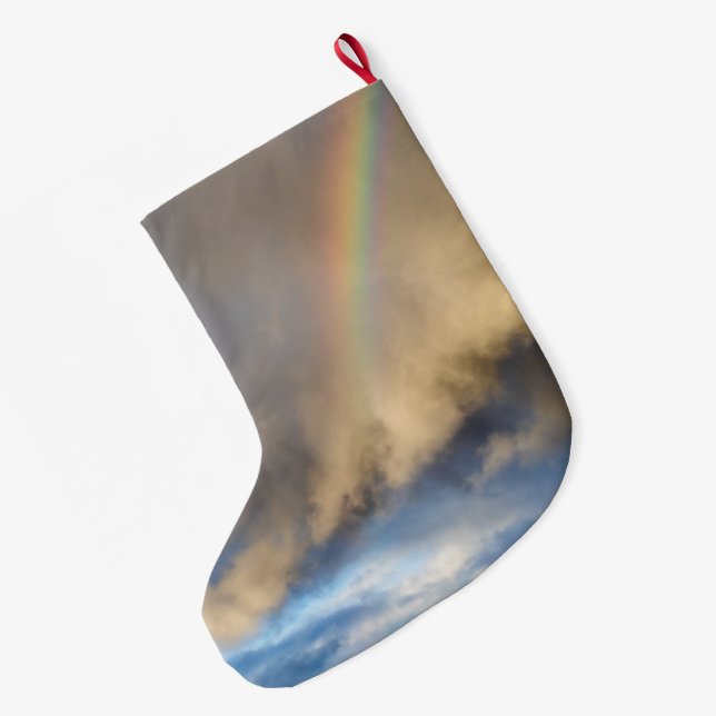 Meia De Natal Grande rebelião arco-íris (Verso (Pendurada))