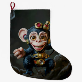Meia De Natal Grande Relógio Guardião da Caverna – O Macaco Sussurrante