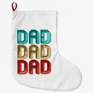 Meia De Natal Grande Retro Vintage Pai dos Anos 70 Essencial