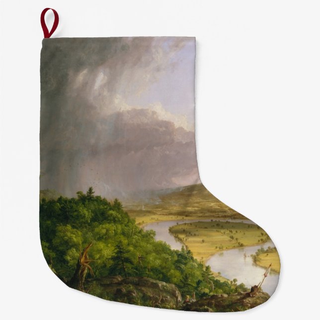 Meia De Natal Grande Rio Oxbow Seen do Monte Holyoke, Massachusetts (Frente)