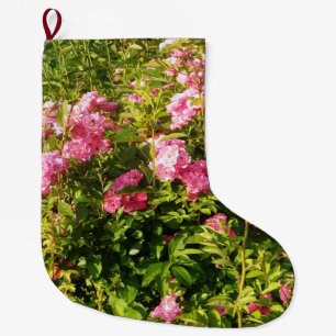 Meia De Natal Grande Rosário Flor