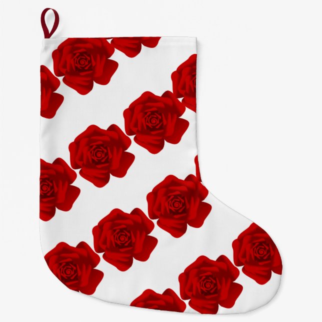 Meia De Natal Grande Rosy Cane (Frente)