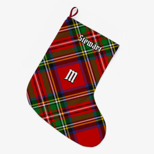 Meia De Natal Grande Royal Stewart Tartan