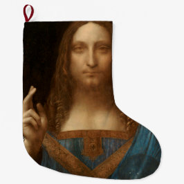 Meia De Natal Grande Salvator Mundi (Salvador do Mundo) (da Vinci)