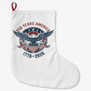 Meia De Natal Grande Selo Águia Vintage América 250 – 1776-2026